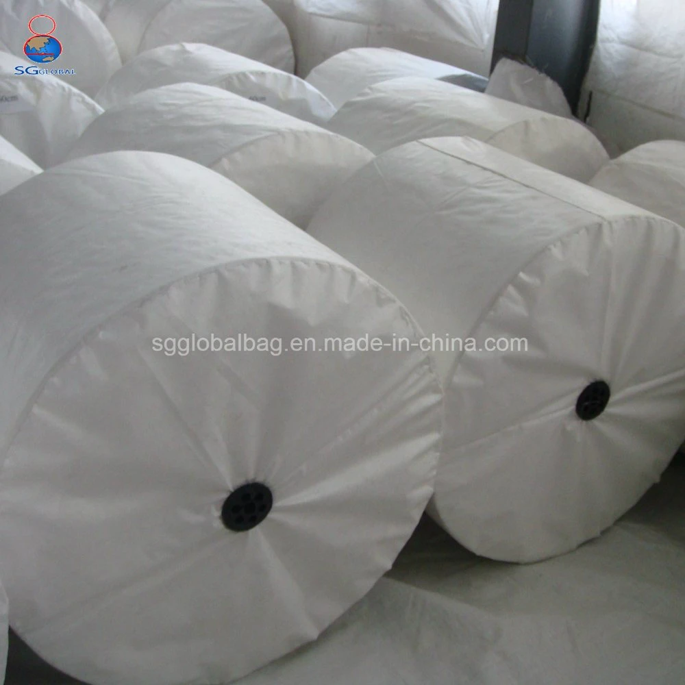 GRS Certified Manufacturer Custom Printed White Laminated Waterproof Moisture Proof Plastic Raffia Cloth Sack PP Woven Polypropylene Fabric in Roll for Bags
