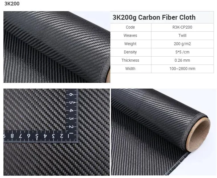 Carbon Fiber Product/Carbon Fibre Fabric 1K 3K 6K 12K