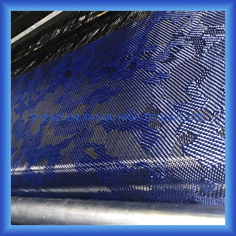 Kevlar Carbon Fiber Disruptive Fabric Blue