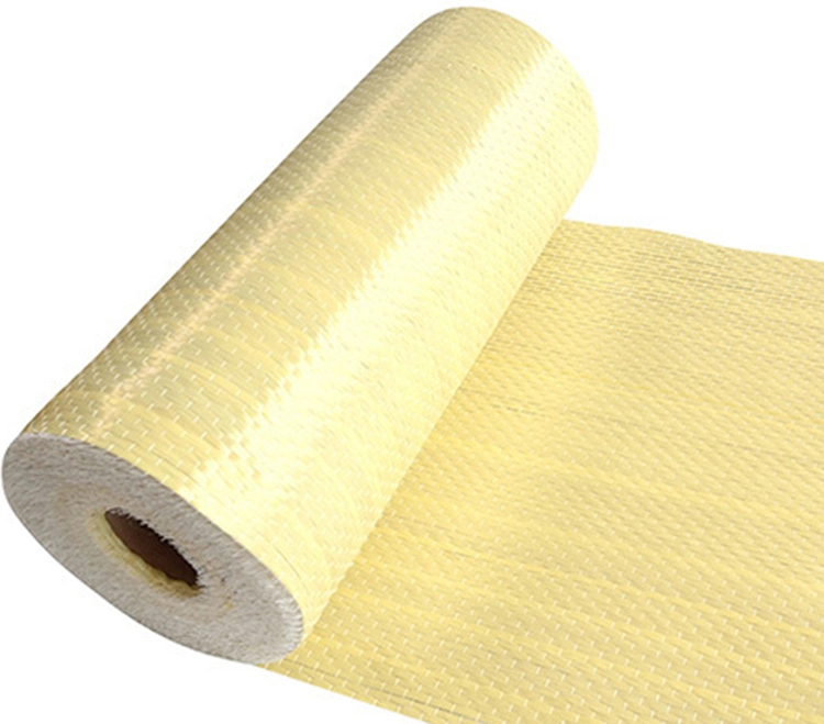 China Factory 50GSM for Clothing Cut Resistant Kevlar Fabric Polyester Pillow and Microfiber Cushion Ud Aramid Fabric
