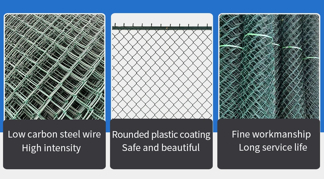Resistance to Class 10 Wind Chain Link Mesh Fence Preferred Material Coated Raw Materials Rust Resistant and Durable