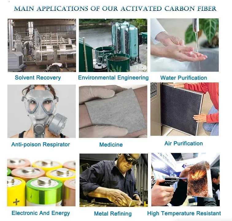 Activated Carbon Fiber Cloth Air Filtration Activated Carbon Non-Woven Cloth Active Carbon Filter Cloth Non Woven Cloth for Respirator